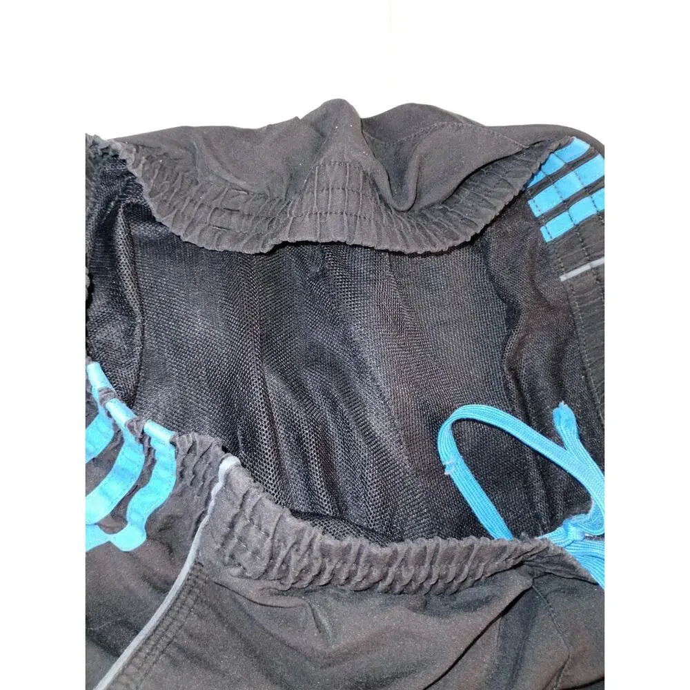 Adidas 3-Stripes Mesh Lined Athletic Shorts Mens S Black Activewear Athleisure